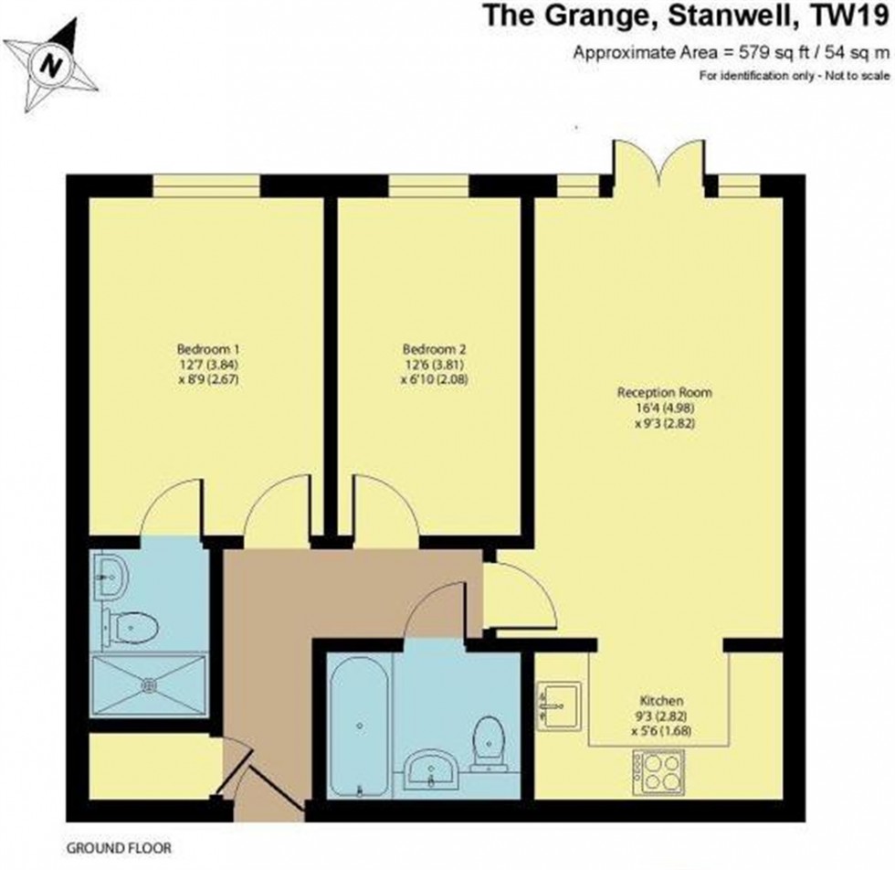 Floorplan for The Grange, STAINES-UPON-THAMES