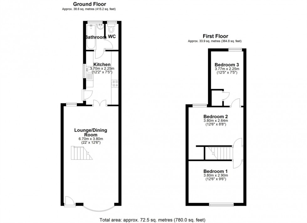 Floorplan for Manor Place, STAINES-UPON-THAMES