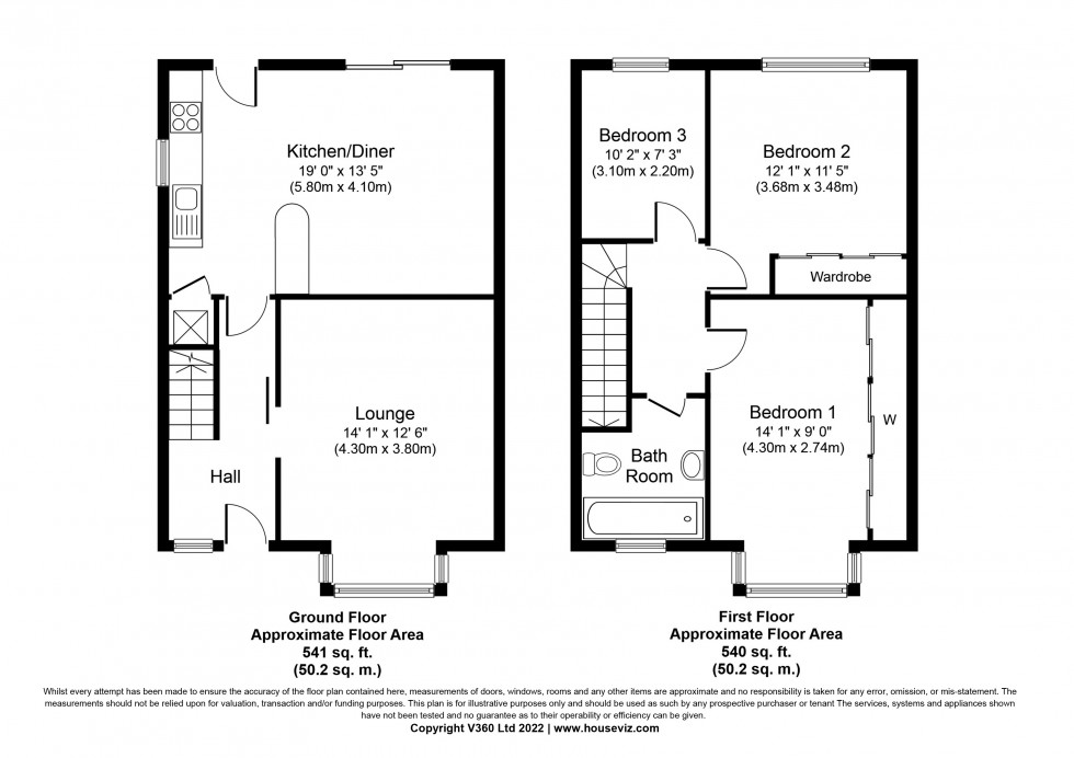 Floorplan for Chandos Road, Staines-upon-Thames, Surrey