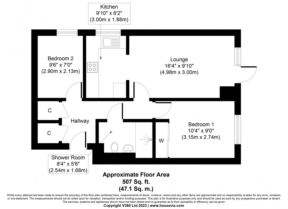 Floorplan for Albany Place, Egham, Surrey