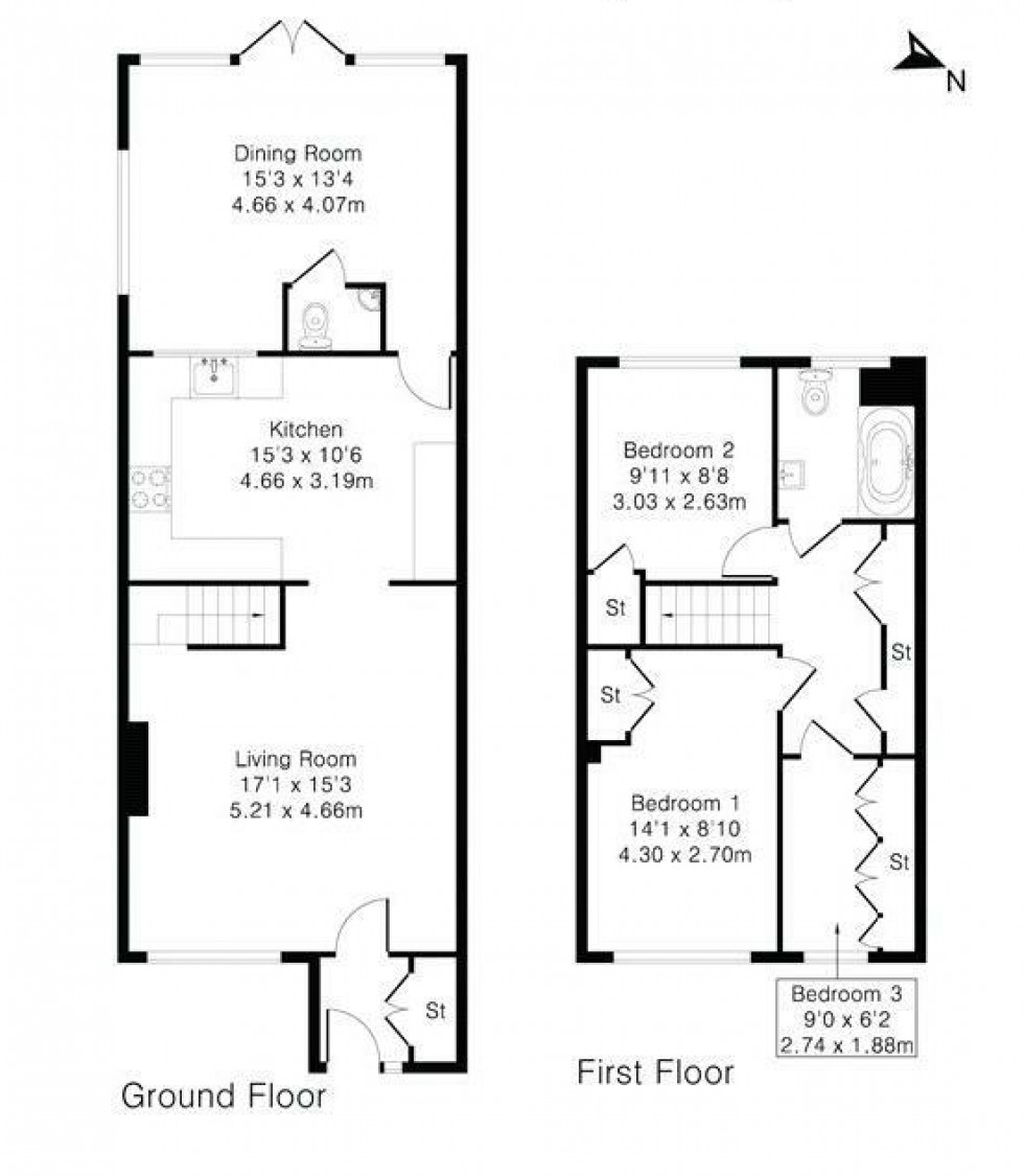 Floorplan for Laleham Road, Staines-upon-Thames, Surrey