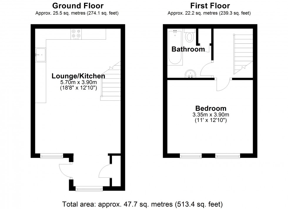 Floorplan for Aspen Close, Staines-upon-Thames, Surrey