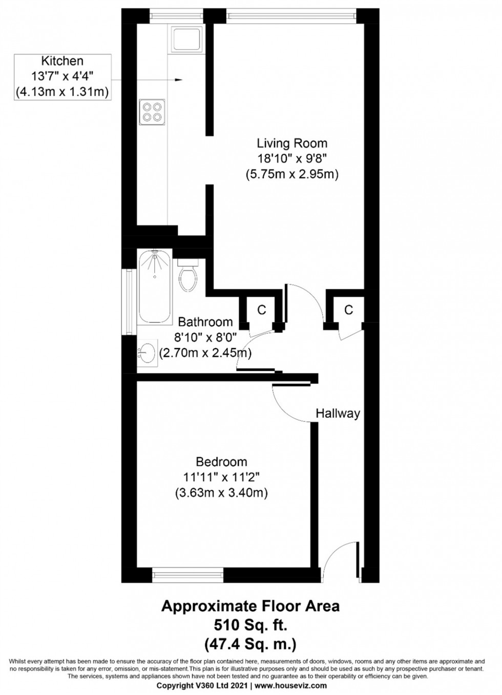 Floorplan for Brackley House, STAINES-UPON-THAMES