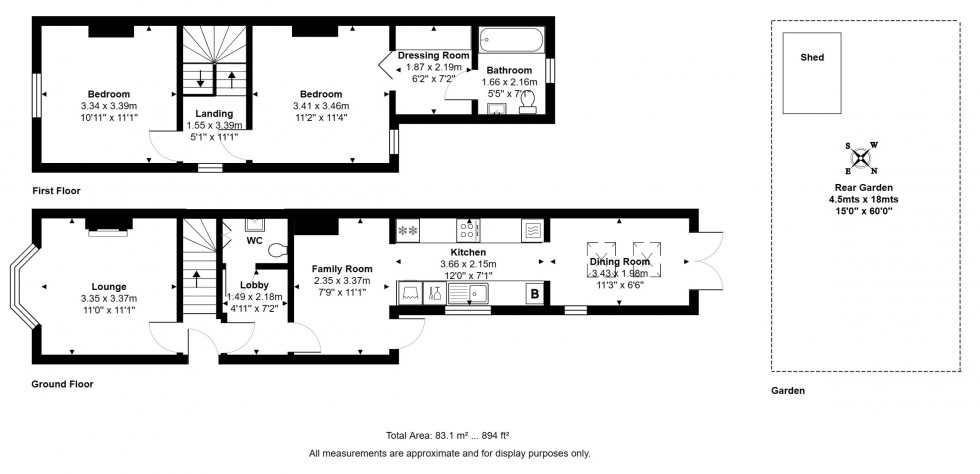 Floorplan for Hythe Road, Staines-upon-Thames, Surrey