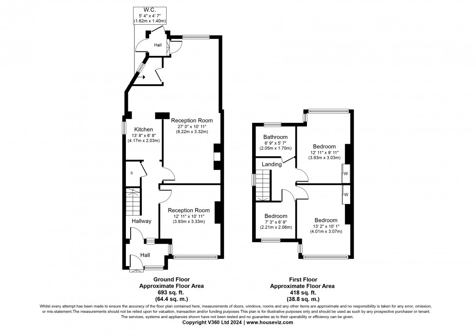 Floorplan for Petersfield Road, Staines-upon-Thames, Surrey