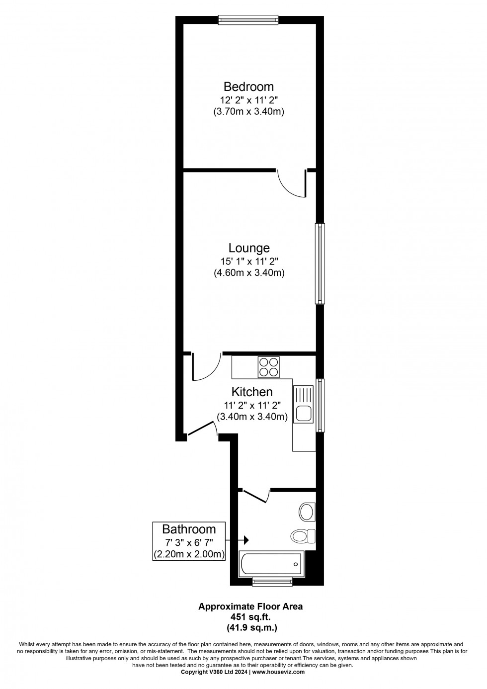 Floorplan for The Causeway, Staines-upon-Thames, Surrey