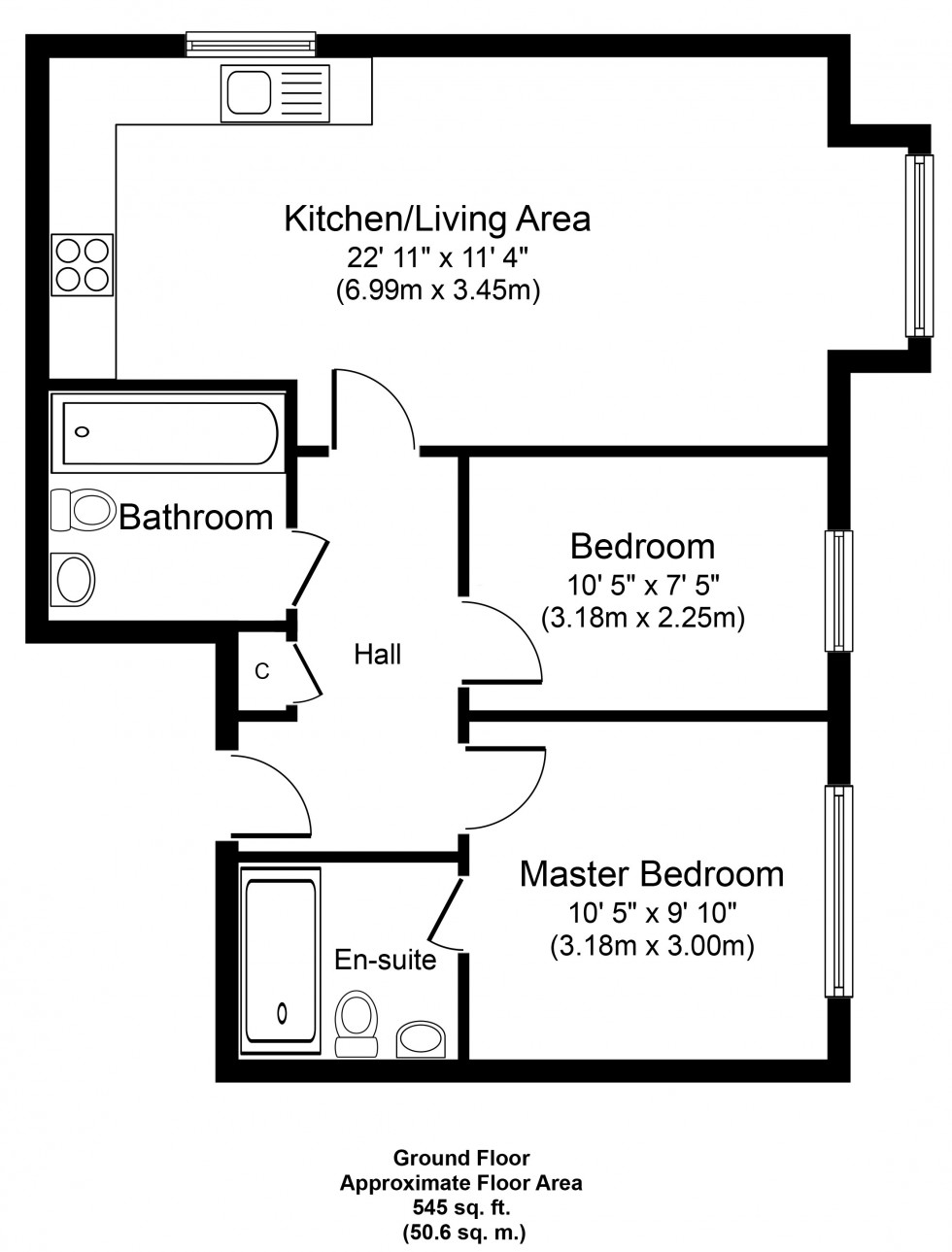 Floorplan for Chertsey Road, Ashford, Surrey