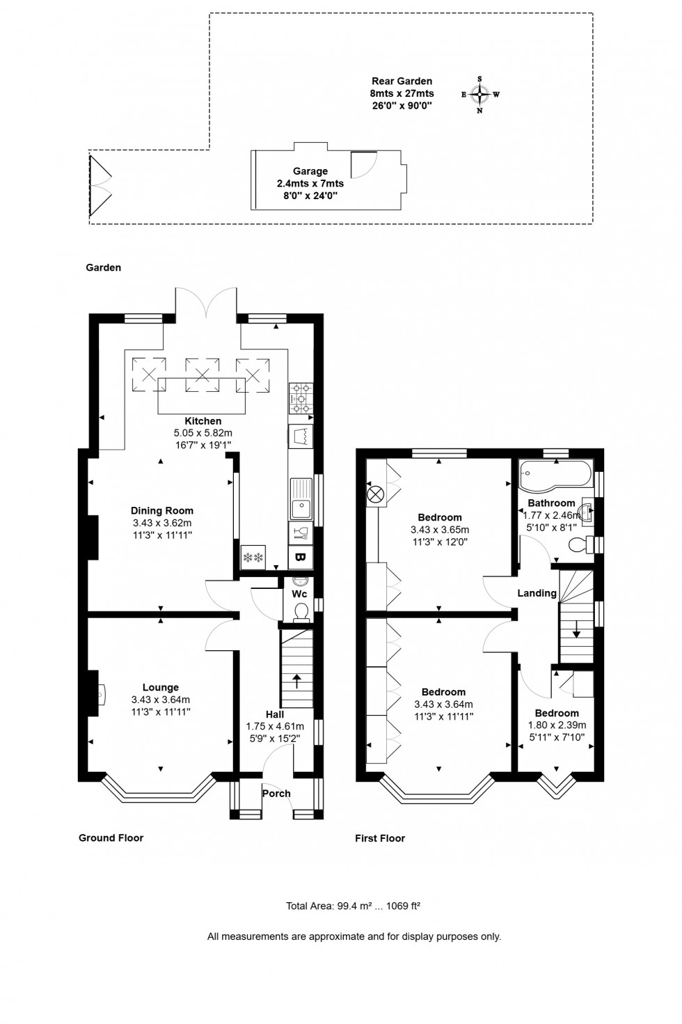 Floorplan for Worple Road, Staines-upon-Thames, Surrey