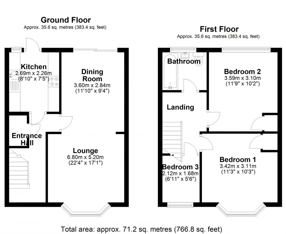 Floorplan for Stainash Crescent, STAINES-UPON-THAMES