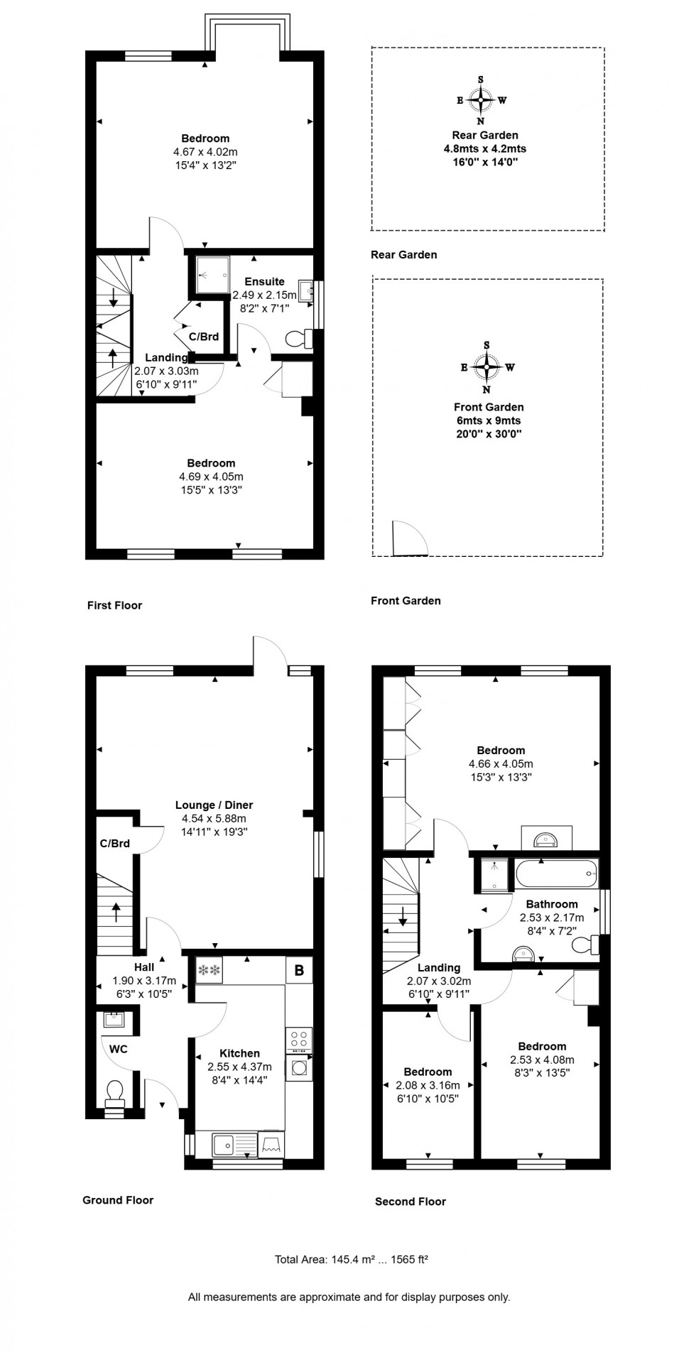 Floorplan for Belle Vue Close, Staines-upon-Thames, Surrey