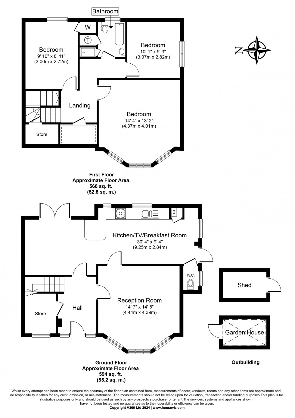 Floorplan for Worple Road, Staines-upon-Thames, Surrey