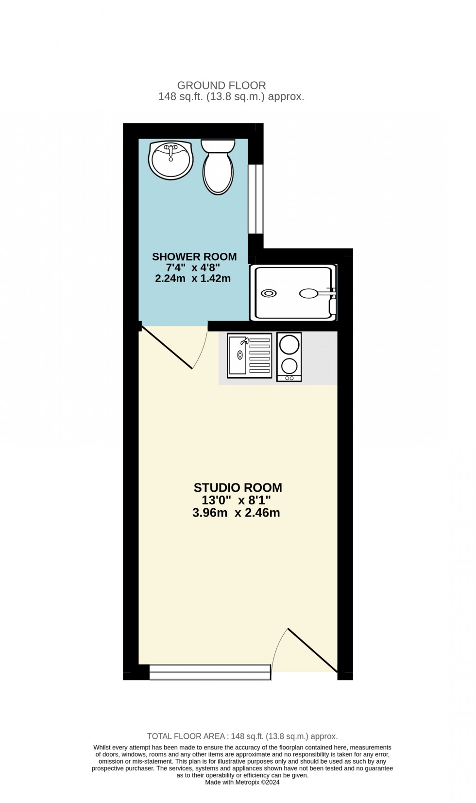 Floorplan for Feltham Road, Ashford, Surrey