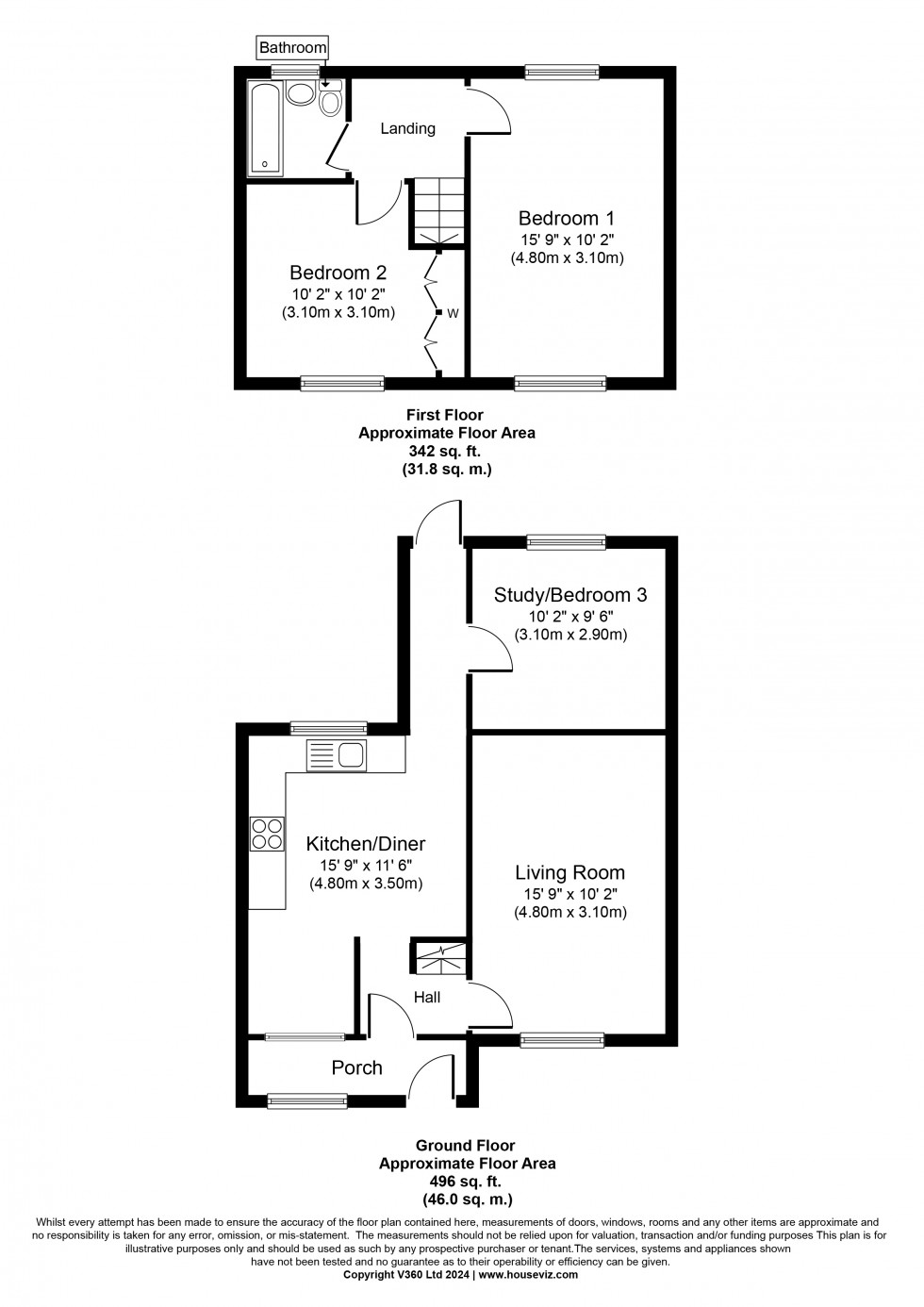 Floorplan for Stanwell, Staines-upon-Thames, Surrey