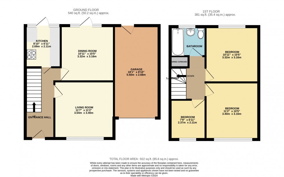 Floorplan for Fern Lane, Hounslow, Greater London