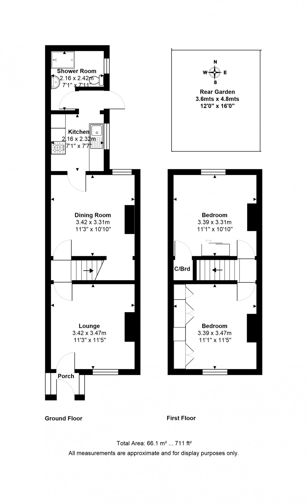 Floorplan for Myrtle Road, Hounslow, Greater London