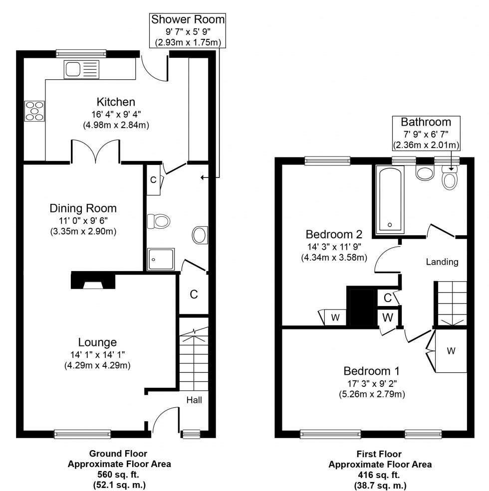 Floorplan for Parlaunt Road, Slough, Berkshire