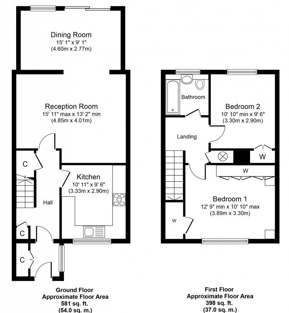 Floorplan for Wyatt Road, Staines-upon-Thames, Surrey