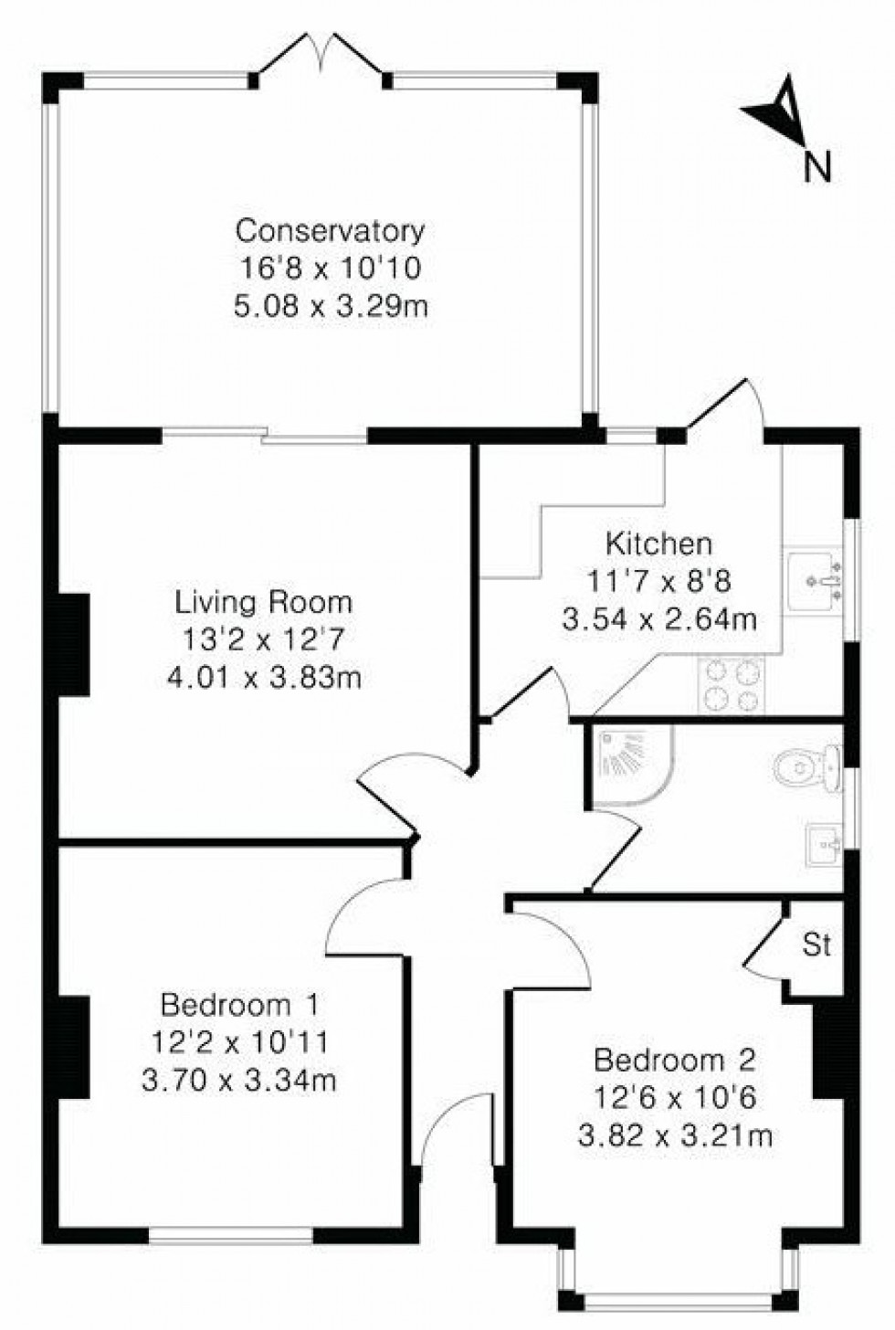 Floorplan for Farm Road, Staines-upon-Thames, Surrey