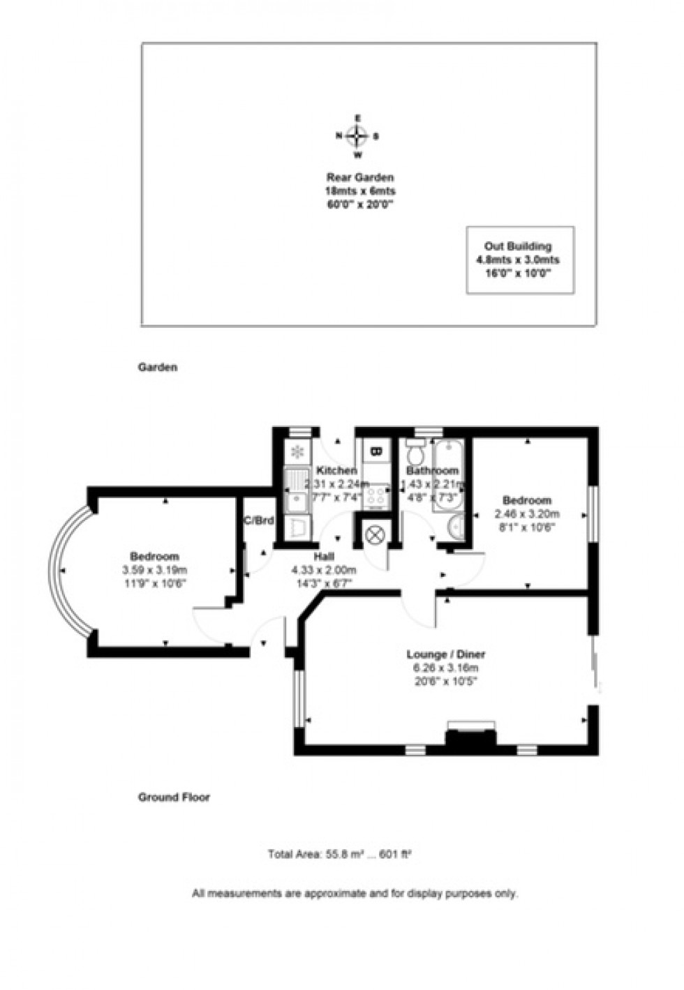 Floorplan for Avondale Avenue, Staines-upon-Thames, Surrey