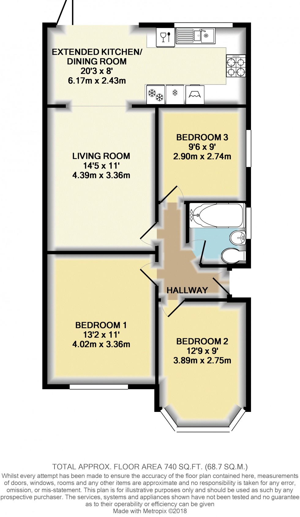 Floorplan for Rosary Gardens, Ashford, Surrey