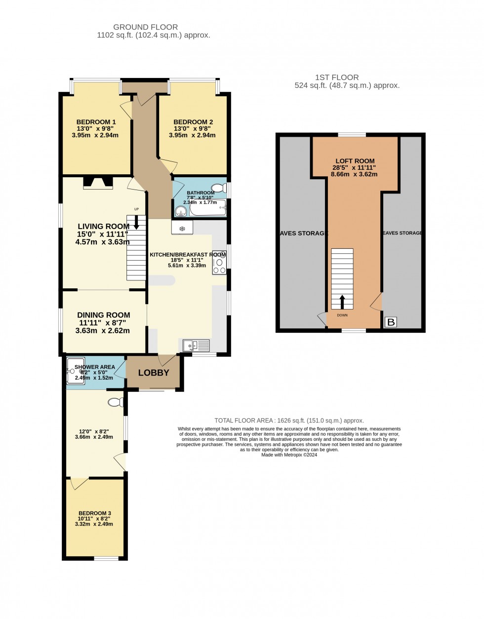 Floorplan for Feltham Hill Road, Ashford, Surrey