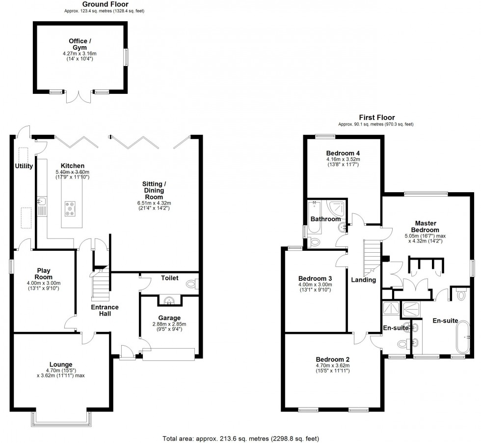 Floorplan for Wolsey Road, Ashford, Surrey