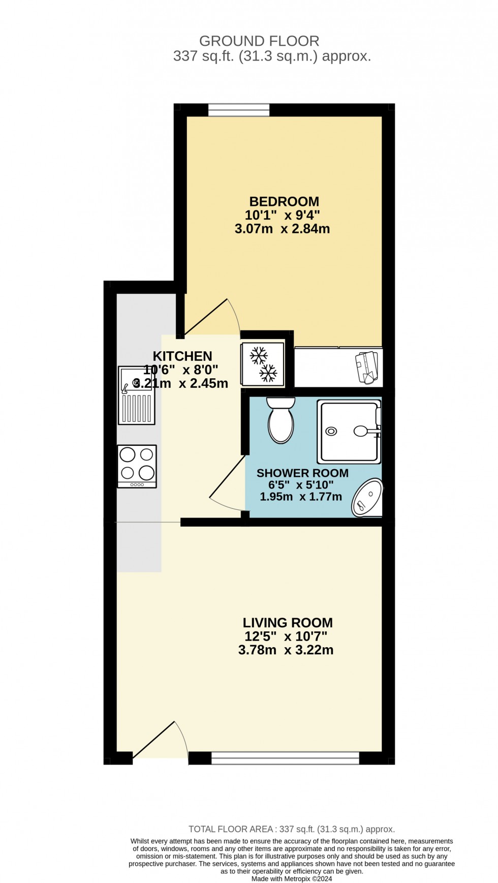 Floorplan for Feltham Road, Ashford, Surrey