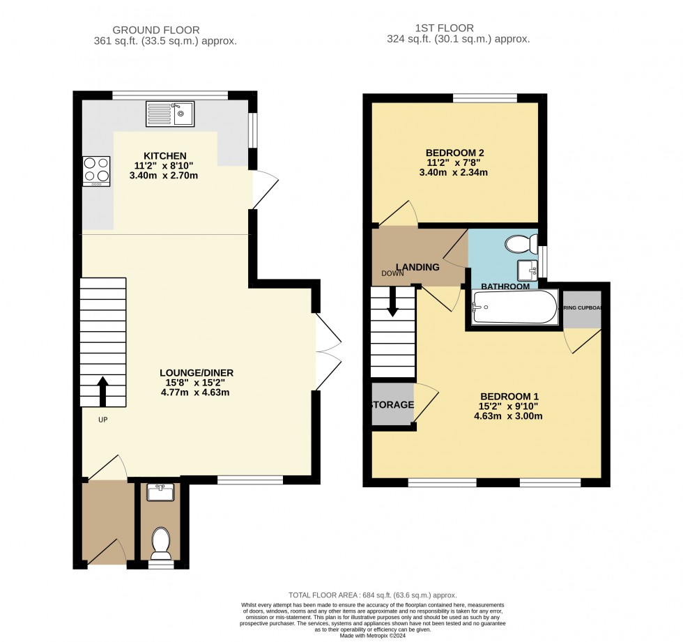 Floorplan for Woodthorpe Road, Ashford, Surrey