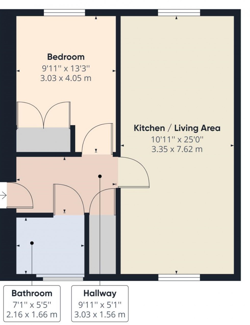 Floorplan for Bowes Road, STAINES