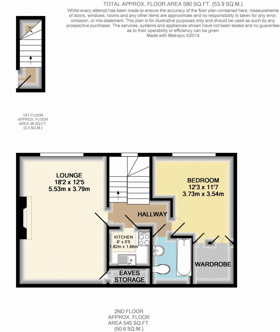 Floorplan for Leacroft, Staines-upon-Thames, Surrey