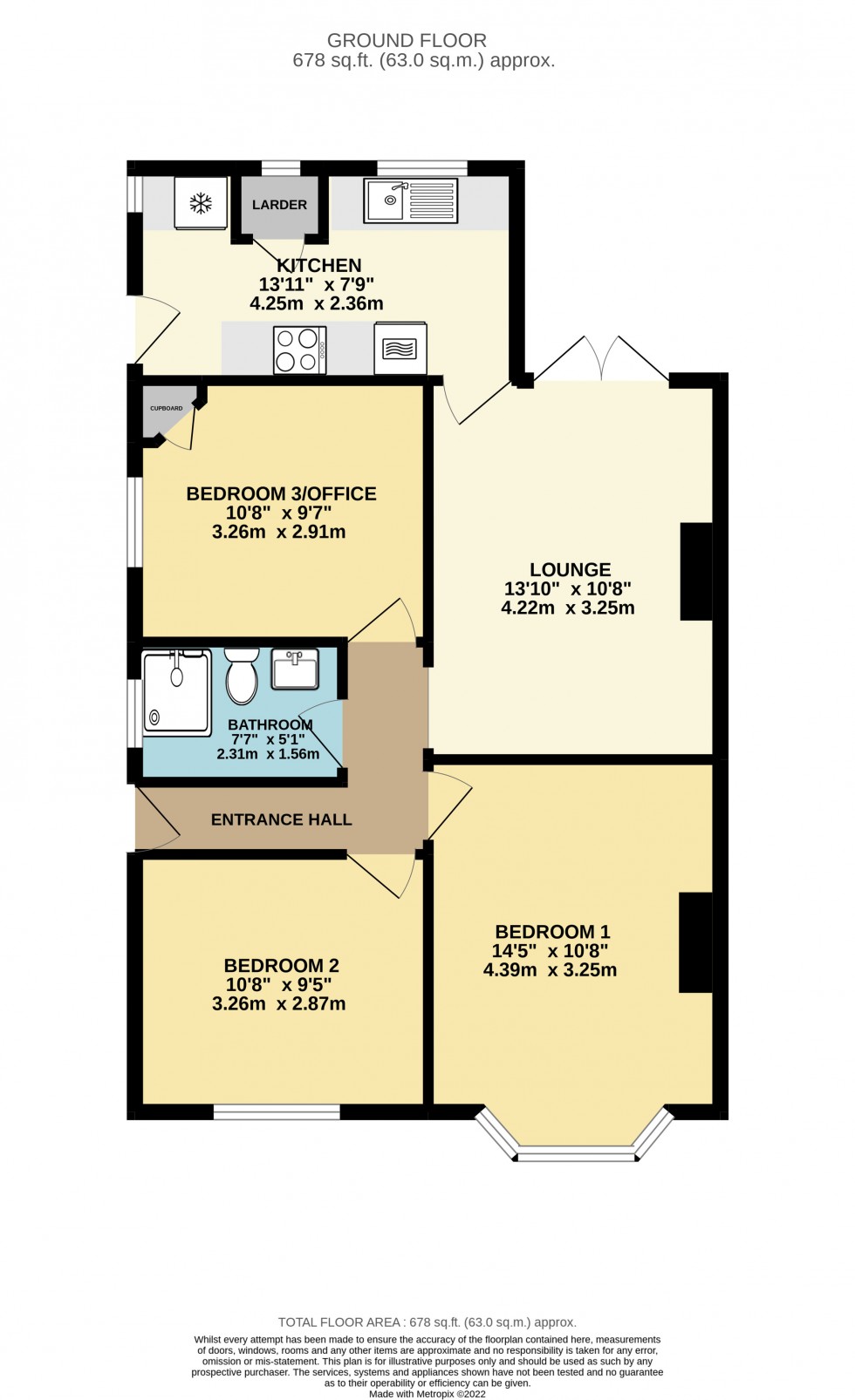 Floorplan for Chalmers Road, Ashford, Surrey