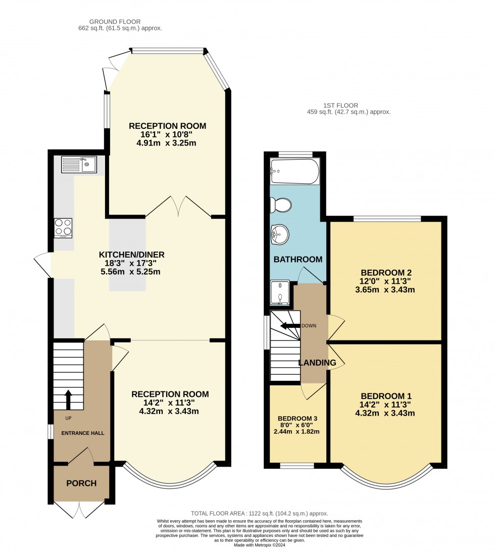 Floorplan for Ashview Gardens, Ashford, Surrey