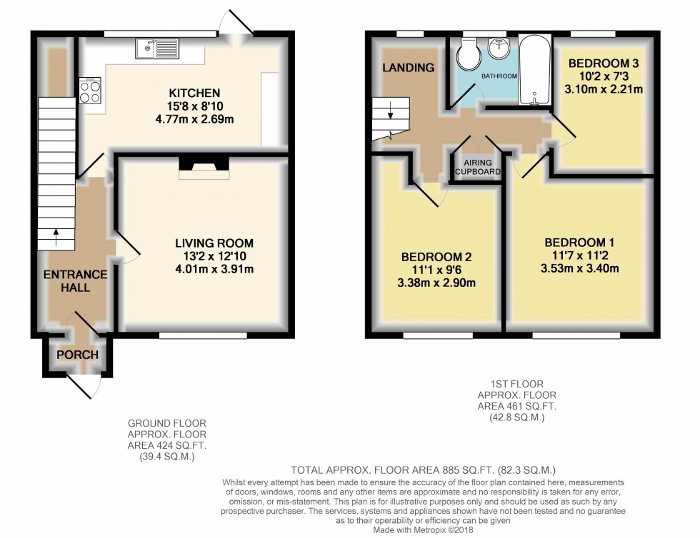 Floorplan for Hengrove Crescent, Ashford, Surrey