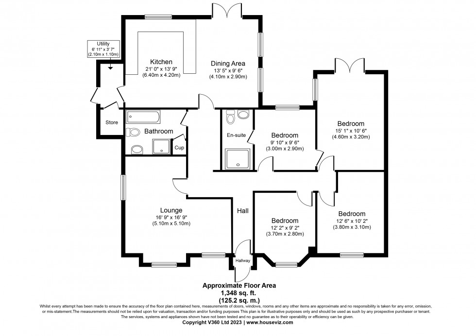 Floorplan for Greenlands Road, Staines-upon-Thames, Surrey