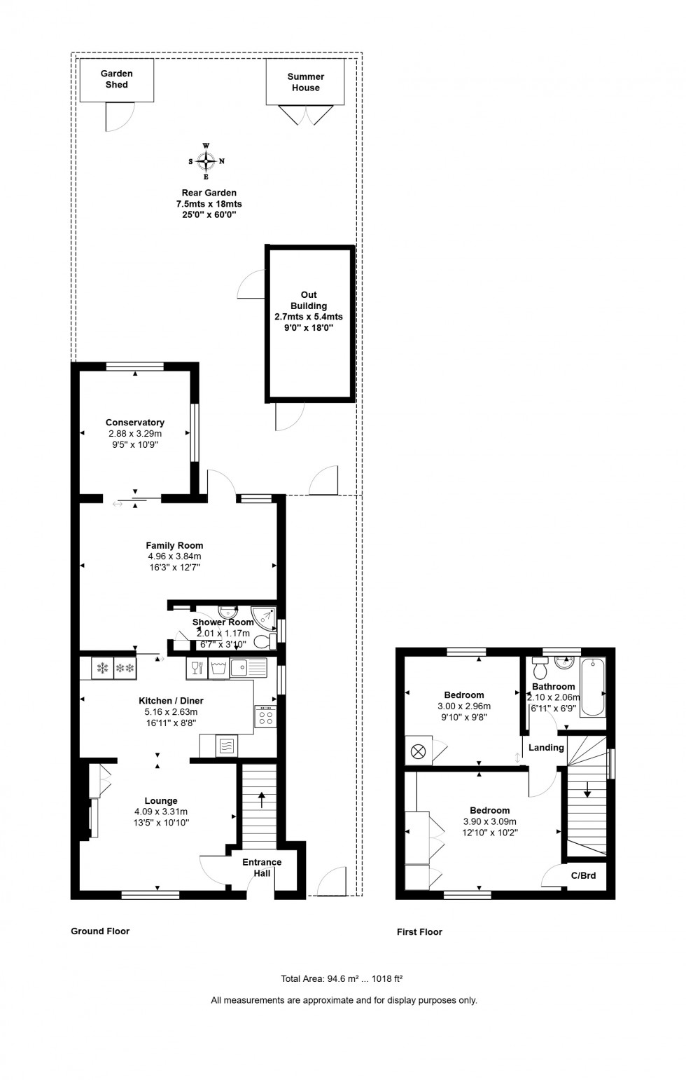 Floorplan for Ash Grove, Staines-upon-Thames, Surrey