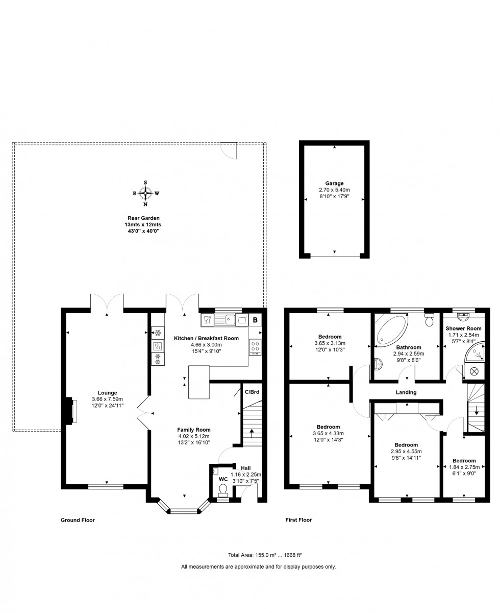 Floorplan for Shaftesbury Crescent, Staines-upon-Thames, Surrey