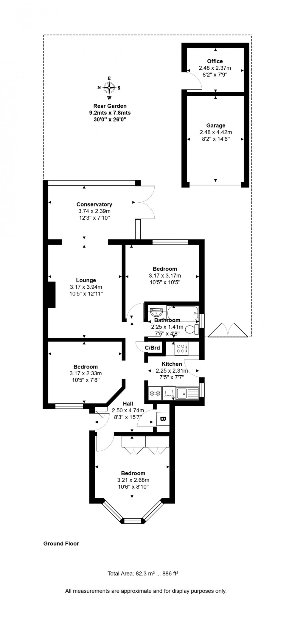 Floorplan for Clare Road, Staines-upon-Thames, Surrey