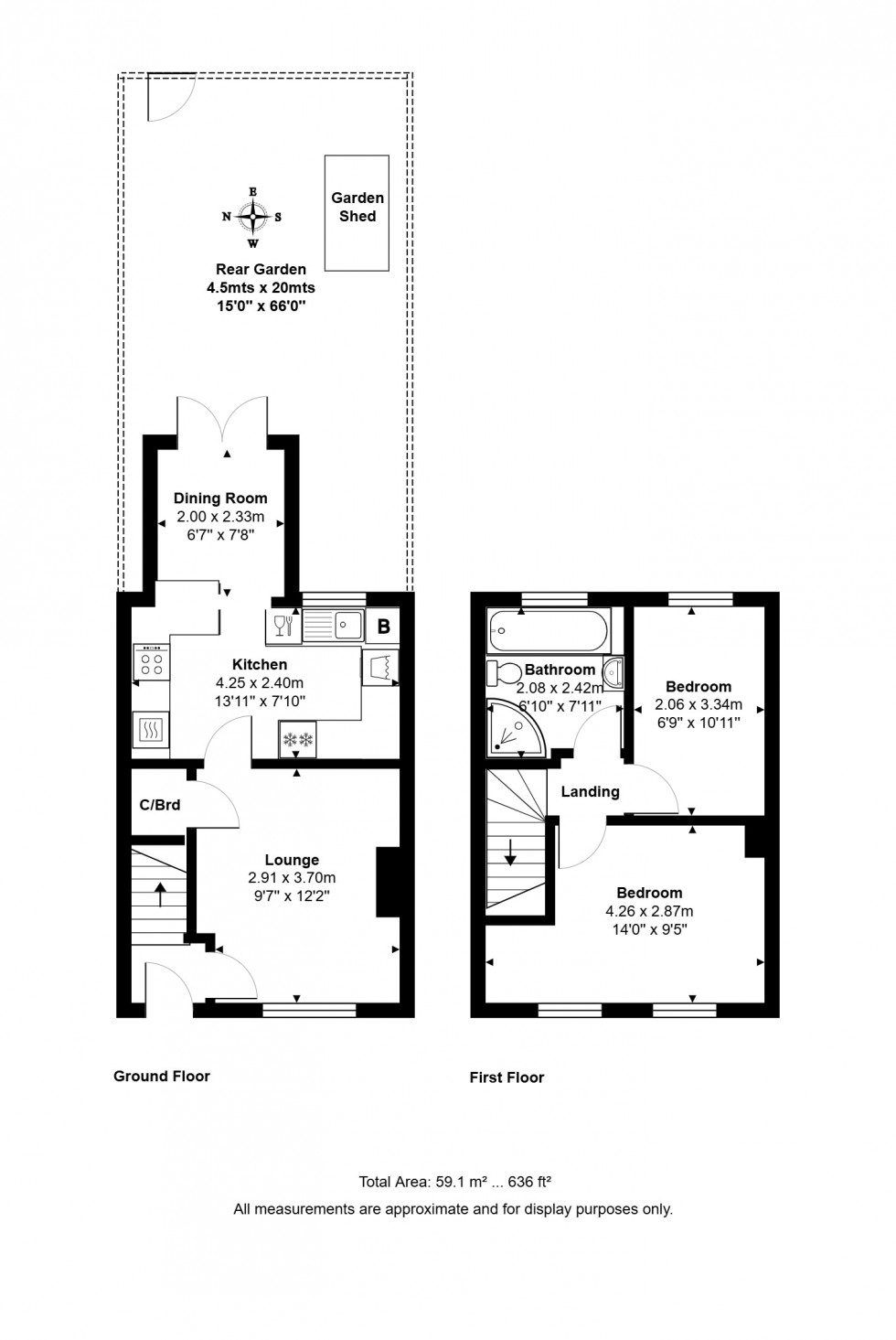 Floorplan for Stainash Crescent, Staines-upon-Thames, Surrey