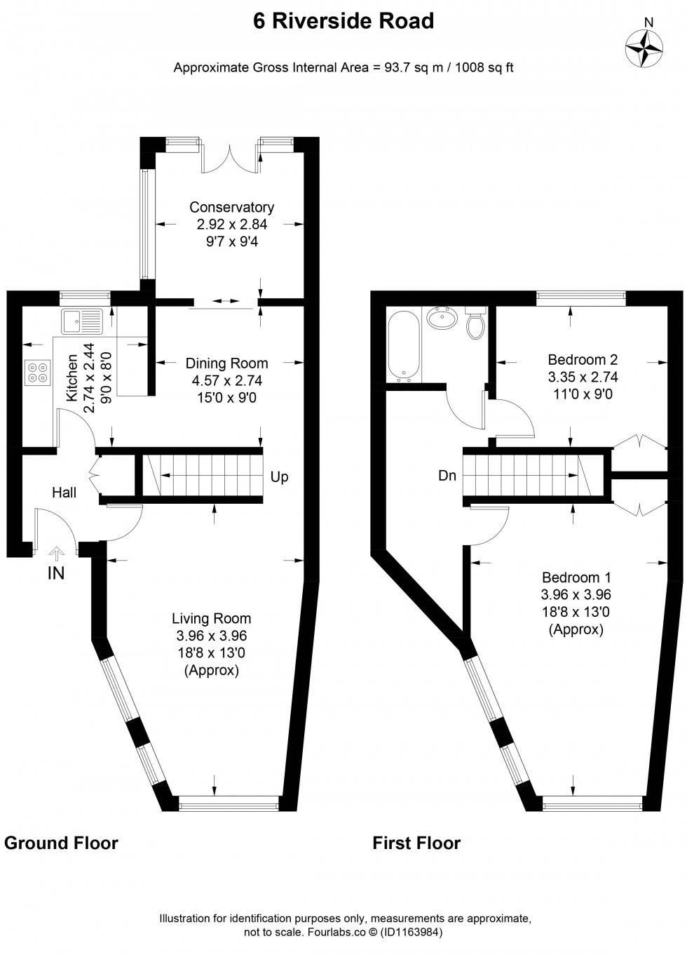 Floorplan for Riverside Road, Staines-upon-Thames, Surrey