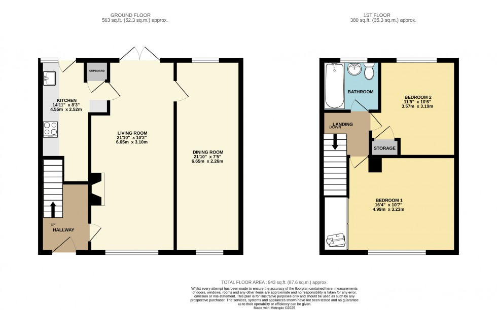 Floorplan for Hengrove Crescent, Ashford, Surrey