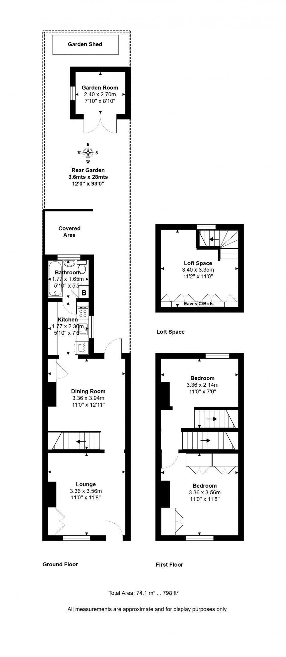 Floorplan for Woodthorpe Road, Ashford, Surrey