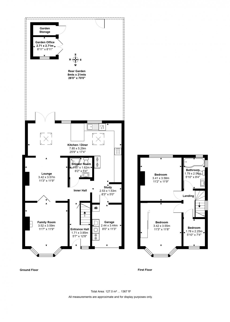 Floorplan for Templedene Avenue, Staines-upon-Thames, Surrey