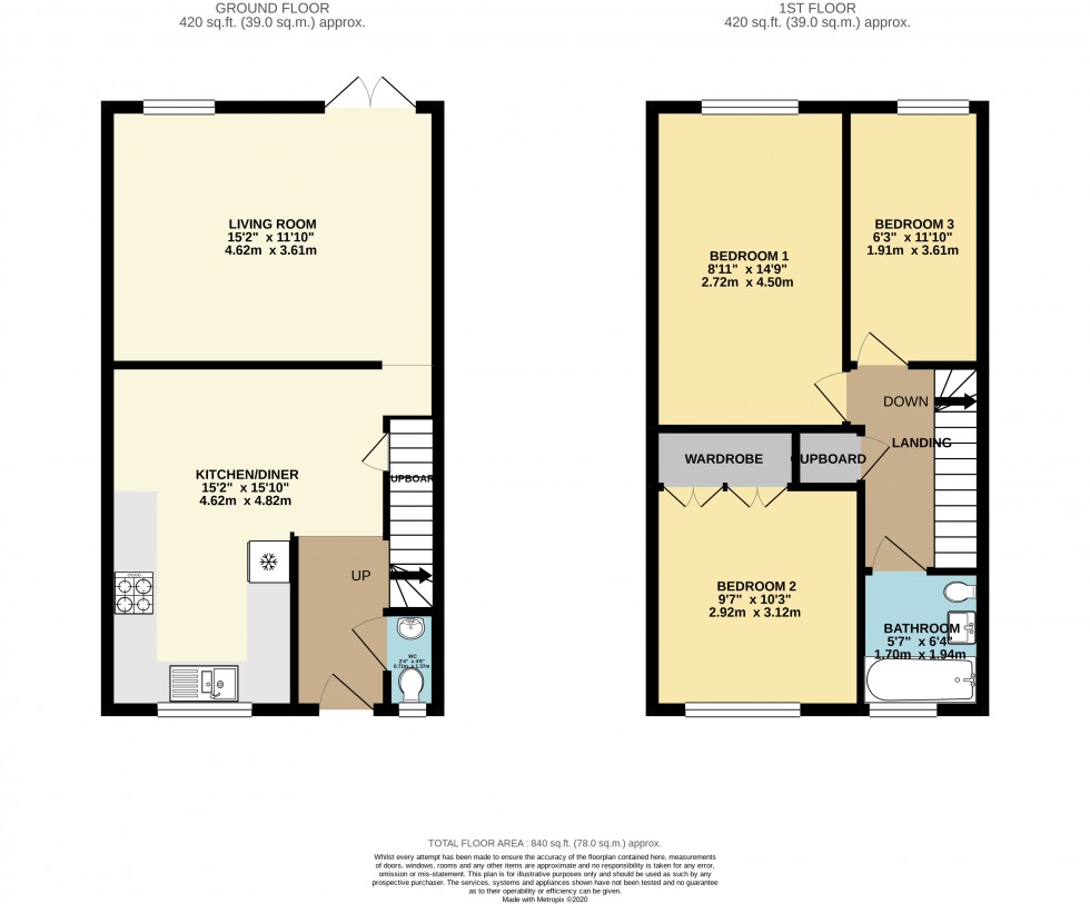 Floorplan for Thames Street, Walton-on-Thames, Surrey