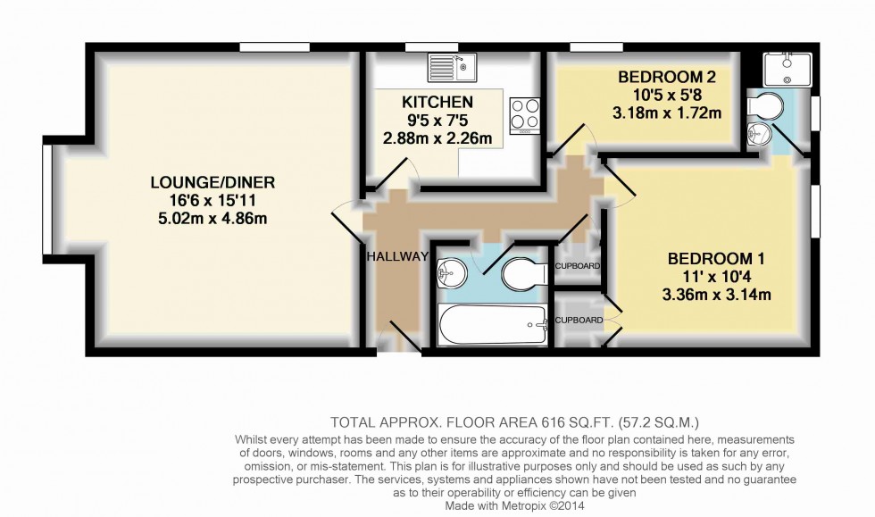 Floorplan for School Lane, Egham, Surrey