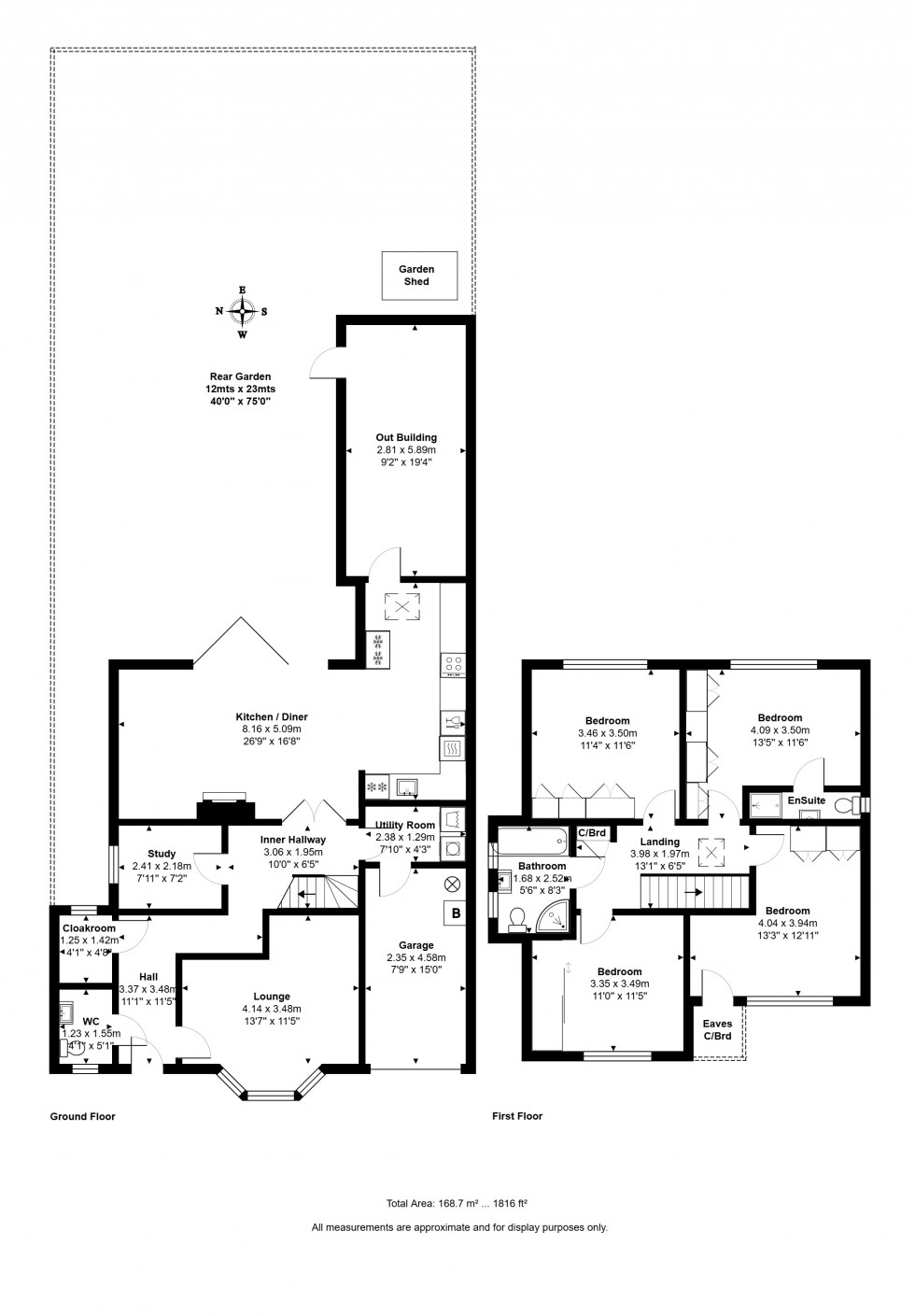 Floorplan for Grosvenor Road, Staines-upon-Thames, Surrey