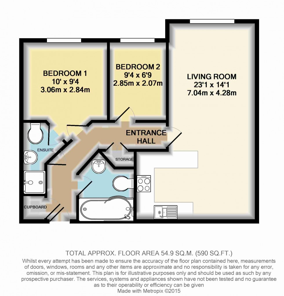 Floorplan for Staines Road West, Ashford, Surrey