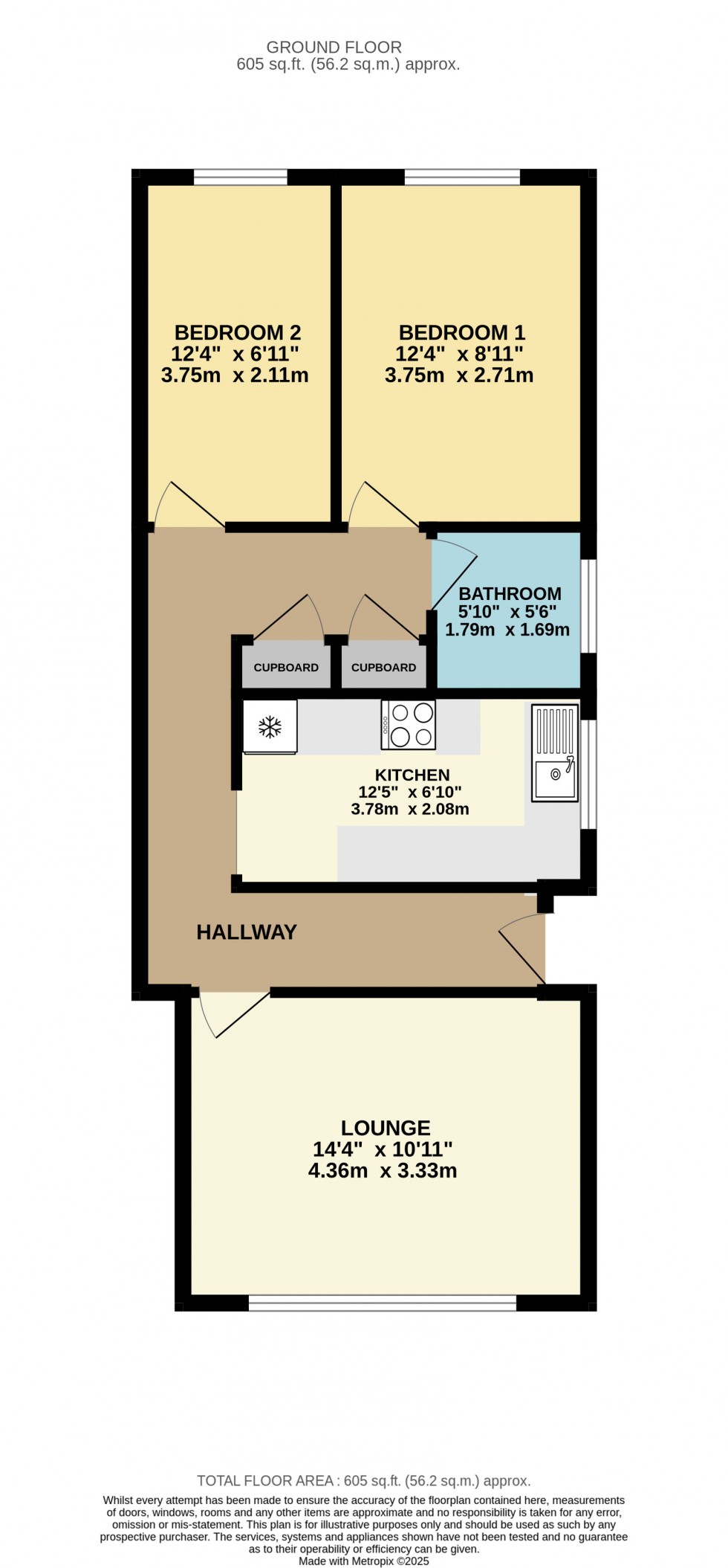 Floorplan for Feltham Road, Ashford, Surrey